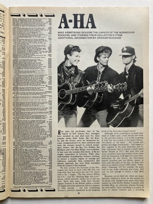 Scan of Record Collector No.116 April 1989 magazine a-ha article - scan #2