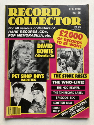 Scan of Record Collector No.126 February 1990 magazine Pet Shop Boys Rarities article - scan #1